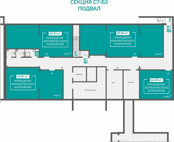 
  Продается универсальное помещение 66.48 м², в ЖК Абрикос - 2. Фото 1.