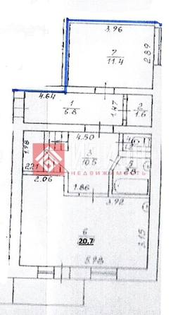 
  Продается 3-комн. квартира 112.4 м². Фото 2.