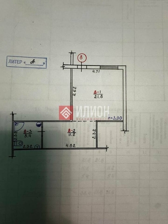 
  Продается 1-комн. квартира 38.4 м². Фото 9.