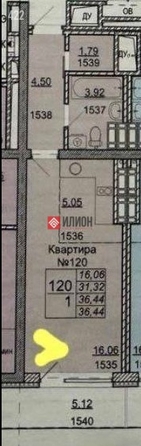 
  Продается студия 36 м². Фото 13.