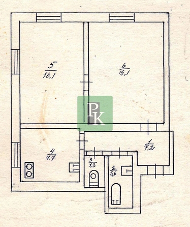 
  Продается 2-комн. квартира 55 м². Фото 22.
