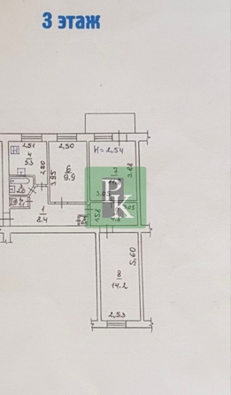 
  Продается 3-комн. квартира 60 м². Фото 24.