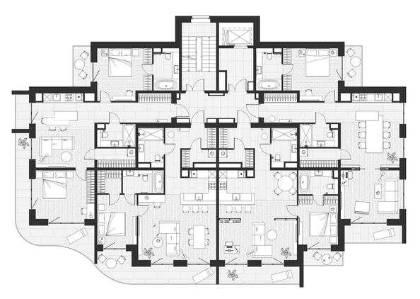 
  Продается 1-комн. квартира 88.67 м², в ЖК Миндаль. Фото 24.