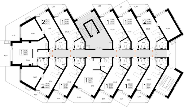 
  Продается апартамент 45.95 м², в АК Песок и море. Фото 1.