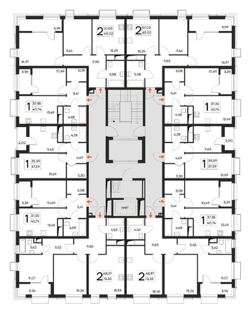 
  Продается 2-комн. квартира 63.02 м², в ЖК Листория, этап 3. Фото 1.