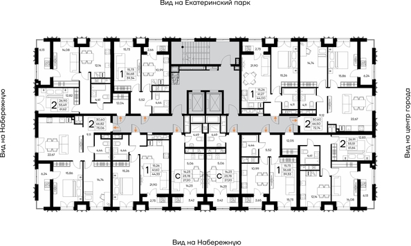 
  Продается 1-комн. квартира 44.33 м², в ЖК Столица. Фото 1.