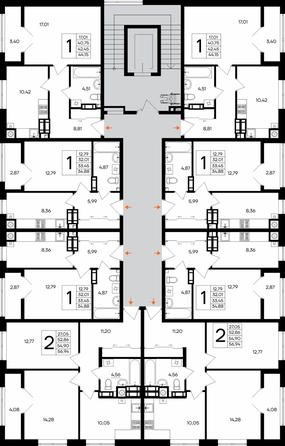 
  Продается 2-комн. квартира 56.94 м², в ЖК Сезоны. Фото 1.