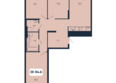 НОРД, корпус 16: Планировка 3-комн 84,6 м²