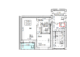Фестивальный: Планировка 1-комн 41,8 м²