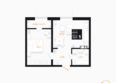 ТВИН ПАРК: Планировка 1-комн 40,27 м²