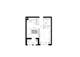 Долина Роз: Планировка 1-комн 38,68 м²