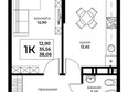 Рядом: Планировка 1-комн 38,64 м²