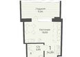Тамерун, корп 1: Планировка 1-комн 34,89 м²