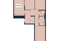 НОРД, корпус 16: Планировка 3-комн 86,6 м²