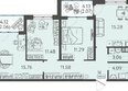 Друзья, литера 2: Планировка 3-комн 76,67 м²