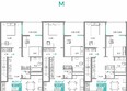 Горизонты 1: Планировка 3-комн 80,84 м²