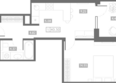Клубный дом «Проявление»: Планировка 1-комн 40,3 м²