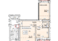 Фестивальный: Планировка 2-комн 77,7 м²