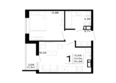 Горные высоты, литер 5.2: Планировка 1-комн 34,98 м²