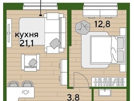 Продается 1-комнатная квартира ЖК DOGMA PARK (Догма парк), литера 15, 42 м², 6694800 рублей