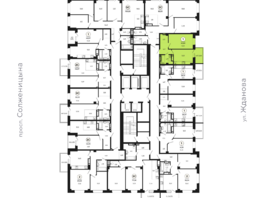 Продается 1-комнатная квартира ЖК Сокольники, литера 10, 41.17 м², 5105080 рублей