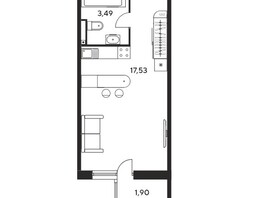 Продается Студия ЖК Малина Парк, дом 2, 23.94  м&sup2;, 2876220 рублей