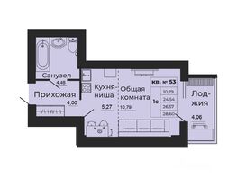 Продается Студия ЖК МЕЧТА, дом 3, 26.36  м², 2952320 рублей