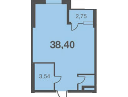 Продается 1-комнатная квартира ЖК Каравелла Португалии, литера 5, 38.4  м², 15453000 рублей