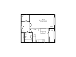 Продается 1-комнатная квартира ЖК ПРИТЯЖЕНИЕ, литер 3, 41.1 м², 5671800 рублей