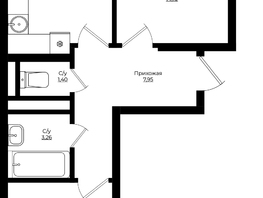 Продается 2-комнатная квартира ЖК Клубный квартал Европа, 9, литера 1, 59.16  м², 10826280 рублей