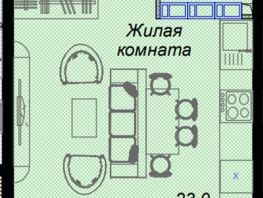 Продается 1-комнатная квартира ЖК Чайные холмы, 29.9  м², 10717500 рублей