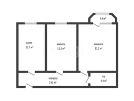 Продается 2-комнатная квартира Тургеневское шоссе, 60  м², 3000000 рублей