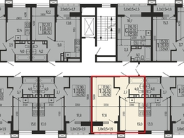Продается 1-комнатная квартира ЖК Звезды, литер 9, 40.4 м², 5052000 рублей