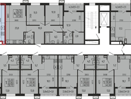 Продается 2-комнатная квартира ЖК Звезды, литер 12, 62.9 м², 7927000 рублей