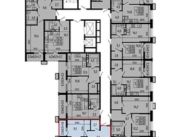 Продается 1-комнатная квартира ЖК Звезды, литер 11, 46.5 м², 6046000 рублей