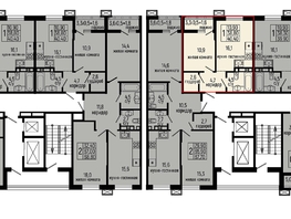 Продается 1-комнатная квартира ЖК Звезды, литер 10, 40.4 м², 5537000 рублей
