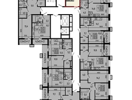 Продается 1-комнатная квартира ЖК Звезды, литер 11, 39.3  м&sup2;, 5582000 рублей