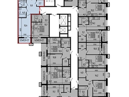 Продается 2-комнатная квартира ЖК Звезды, литер 11, 69  м&sup2;, 8556000 рублей