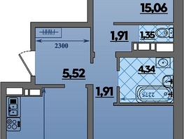 Продается 2-комнатная квартира ЖК Предгорье ЛАГО-НАКИ, литера 4, 63.33  м&sup2;, 7150000 рублей