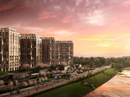 Продается 1-комнатная квартира ЖК Green Apple (Грин эпл), блок 1, 42.8  м&sup2;, 9416000 рублей