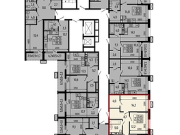 Продается 2-комнатная квартира ЖК Звезды, литер 11, 63.8  м&sup2;, 11612000 рублей