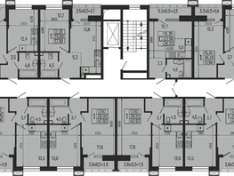 Продается 1-комнатная квартира ЖК Звезды, литер 9, 43.4  м², 5239000 рублей