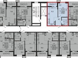 Продается 1-комнатная квартира ЖК Звезды, литер 9, 37.6  м², 4891000 рублей