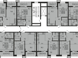 Продается 1-комнатная квартира ЖК Звезды, литер 9, 46.3  м², 5292000 рублей