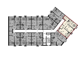 Продается 2-комнатная квартира ЖК Звезды, литер 11, 60.6  м², 6545000 рублей