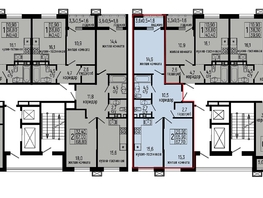 Продается 2-комнатная квартира ЖК Звезды, литер 10, 67.7  м², 7515000 рублей