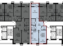 Продается 2-комнатная квартира ЖК Звезды, литер 10, 68.2  м², 7298000 рублей