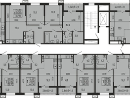 Продается 1-комнатная квартира ЖК Звезды, литер 12, 40.5  м², 7695000 рублей