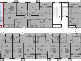 Продается 2-комнатная квартира ЖК Звезды, литер 12, 63.5  м², 7620000 рублей