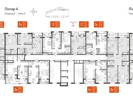 Продается 3-комнатная квартира ЖК Все Свои VIP, литера 4, 90.4  м², 16724000 рублей